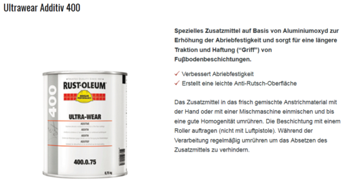 Ultrawear Additiv400 Rust-Oleum- abriebfest- Anti-rutsch